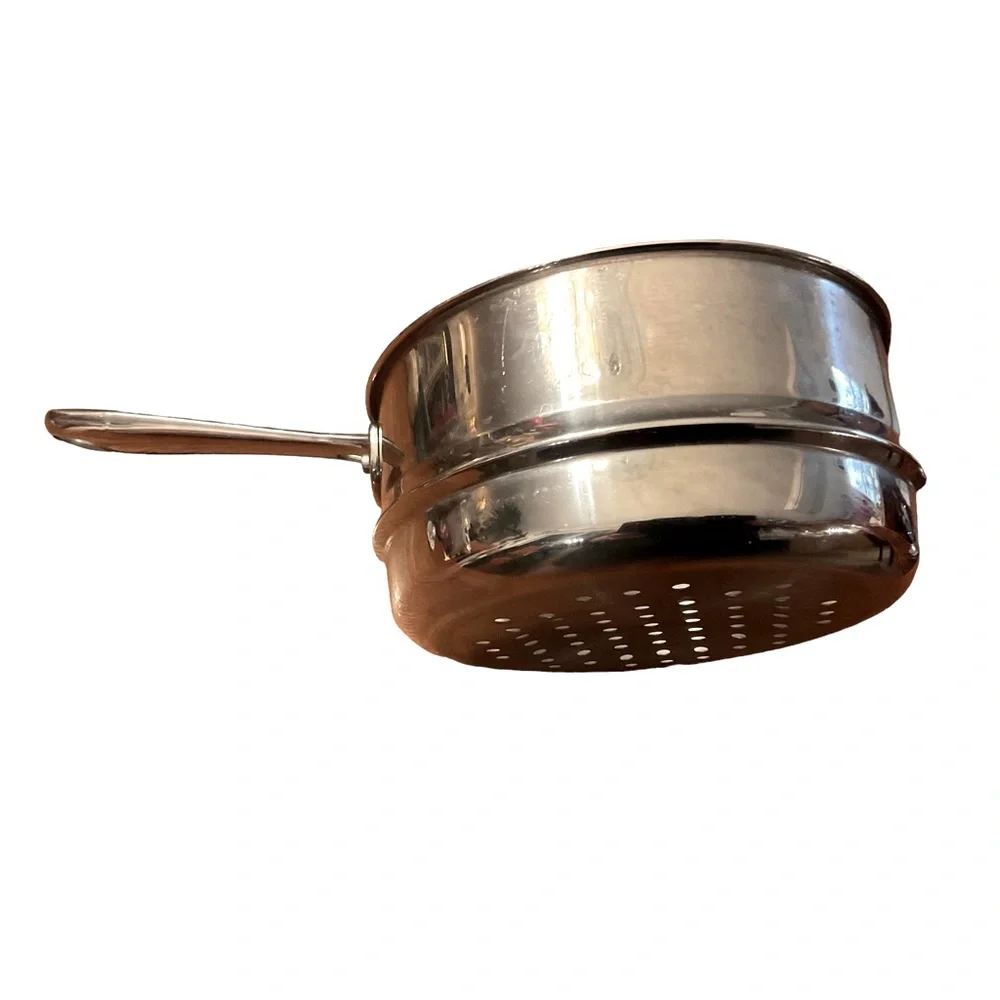 Emeril By All-Clad Fine Quality 3Qt Stainless Steel Steamer Insert For 7” Pot!